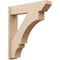 Ekena Millwork 7 1/2-in W x 32-in D x 36-in H Balboa Slat Rough Cedar Woodgrain TimberThane Outlooker, Primed Tan OUTUR075X32X36BOA24RCPR - alternate 1